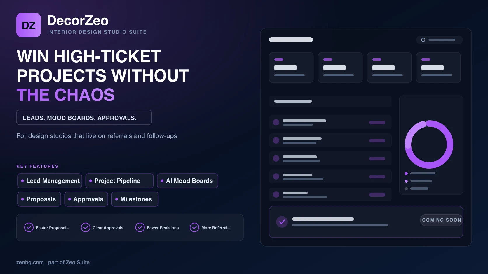 decorzeo dashboard preview