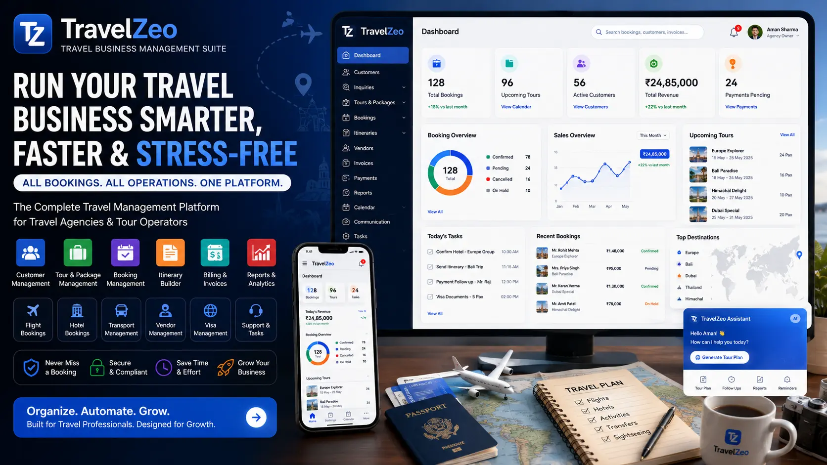travelzeo dashboard preview